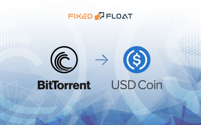 Câmbio BitTorrent por USD Coin