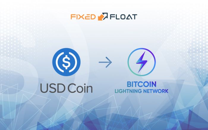 Câmbio USD Coin para Bitcoin Lightning Network