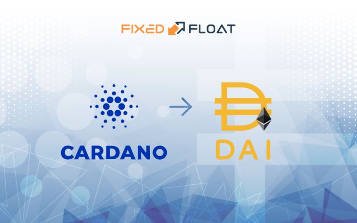 Exchange Cardano to DAI (ERC20)