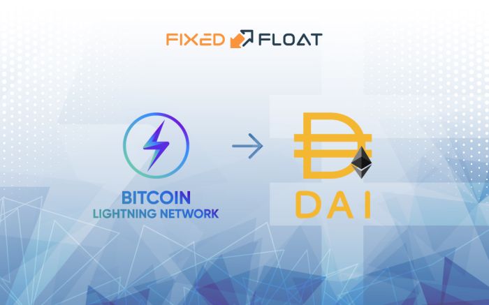 Exchange Bitcoin Lightning Network to DAI (ERC20)