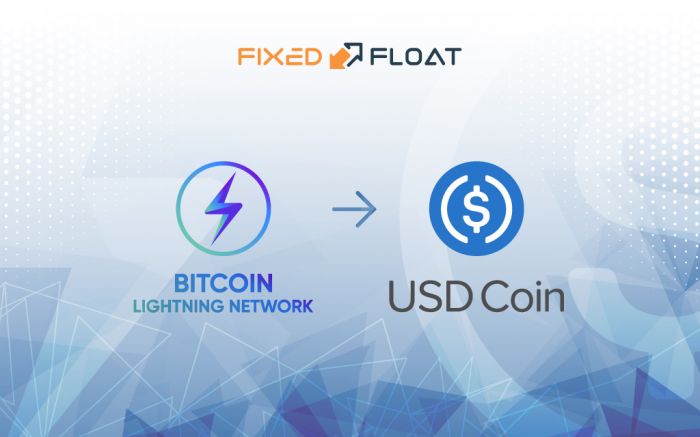Exchange Bitcoin Lightning Network to USD Coin