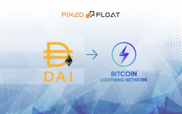 Exchange DAI (ERC20) to Bitcoin Lightning Network