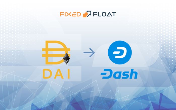 Exchange DAI (ERC20) to Dash