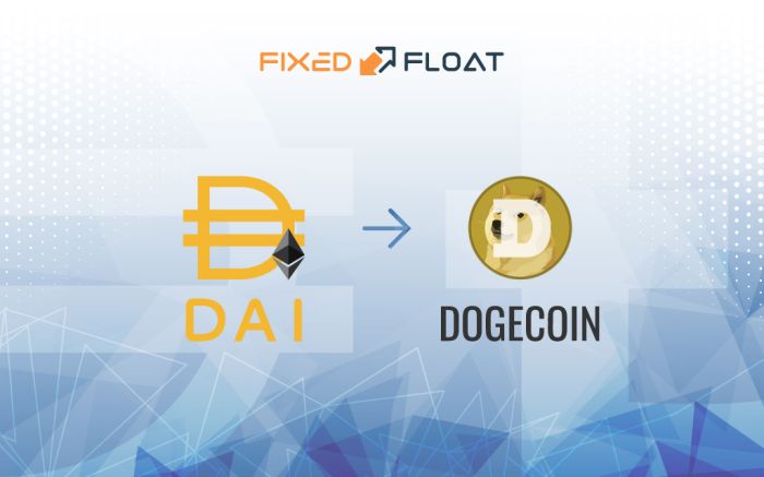 Exchange DAI (ERC20) to Dogecoin