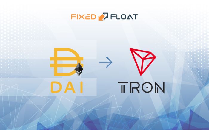 Exchange DAI (ERC20) to Tron