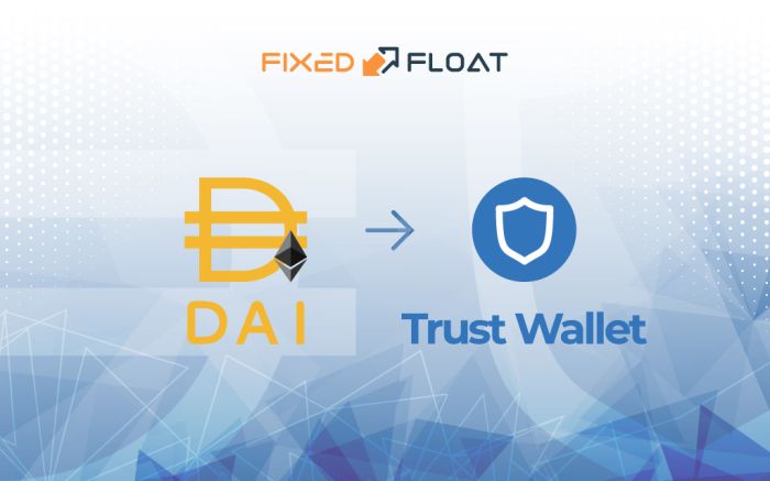 Exchange DAI (ERC20) to Trust Wallet Token (BEP2)