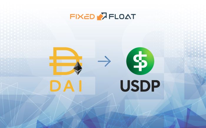 Exchange DAI (ERC20) to USDP