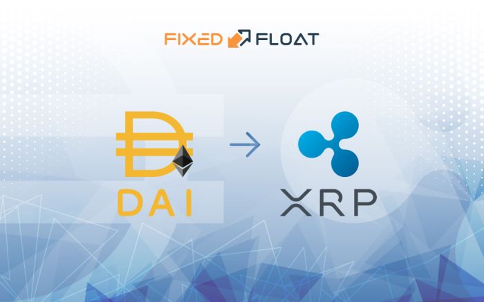 Exchange DAI (ERC20) to XRP