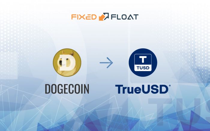 Обмен Dogecoin на TrueUSD
