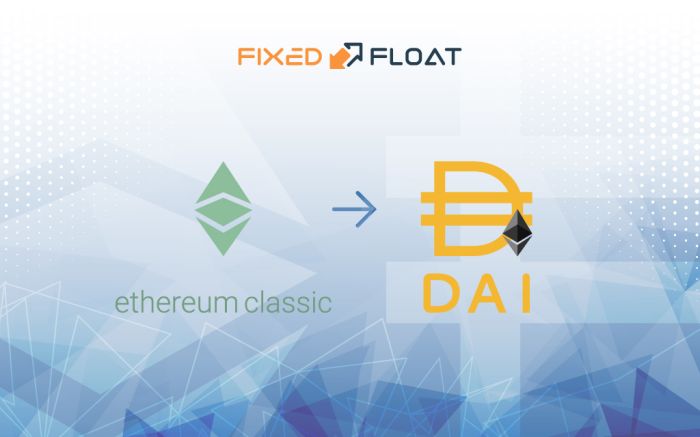 Exchange Ethereum Classic to DAI (ERC20)