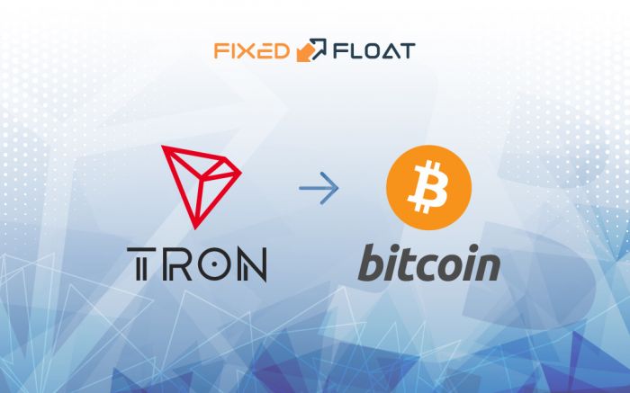 Échangez Tron en Bitcoin