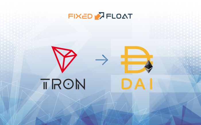 Exchange Tron to DAI (ERC20)