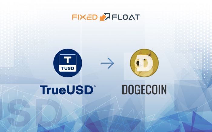 Обмен TrueUSD на Dogecoin