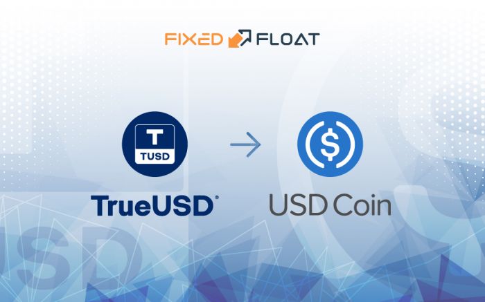 Exchange TrueUSD to USD Coin