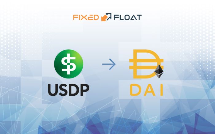 Exchange USDP to DAI (ERC20)