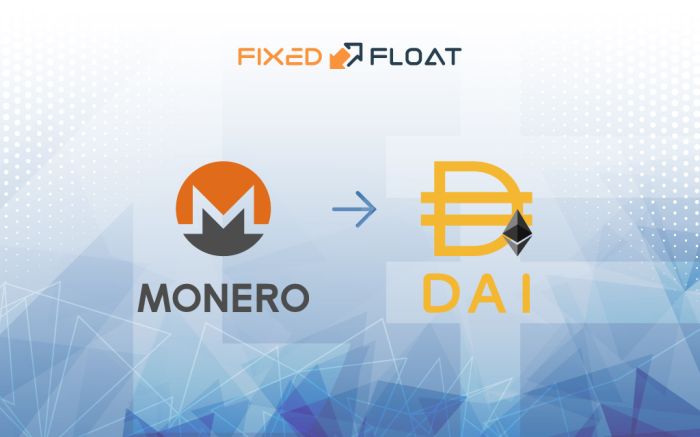 Exchange Monero to DAI (ERC20)